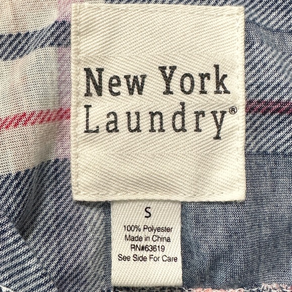 New York Laundry || Women's Plaid Sleeveless Bold Top size Small - Picture 7 of 7